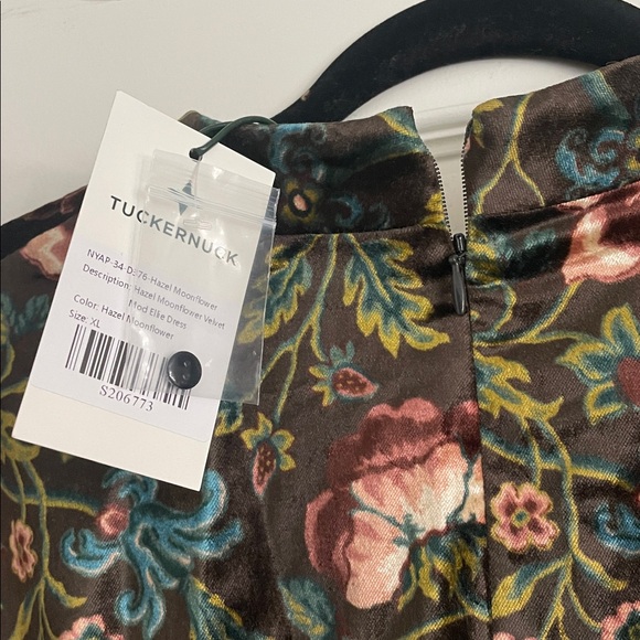 Tuckernuck Hazel Moonflower Velvet Mod Ellie Dress - Picture 11 of 14